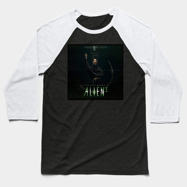 Alien 3 - Cancelled Movie Report Baseball T-Shirt by Cancelled Movie Report